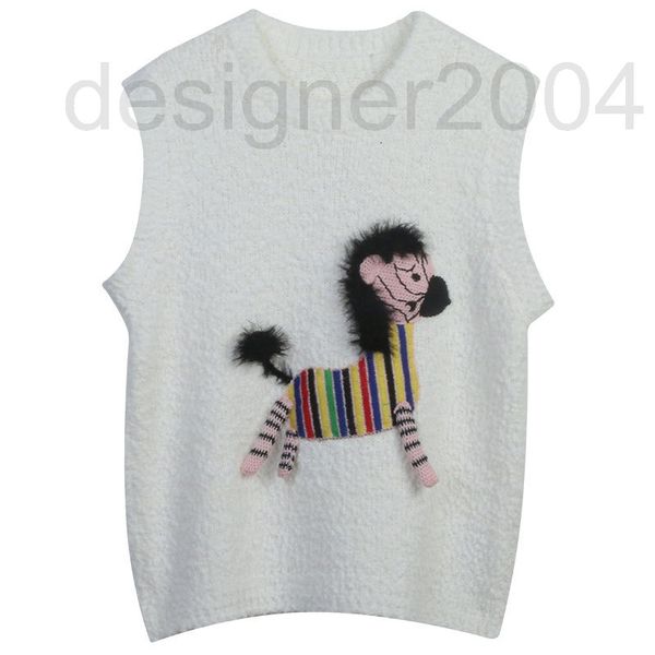women's sweaters designer early autumn knitted vest 2022 new women's wear contrast cartoon pattern three-dimensional decoration sw, White;black
women's sweaters designer early autumn knitted vest 2022 new women's wear contrast cartoon pattern three-dimensional decoration sw, White;black