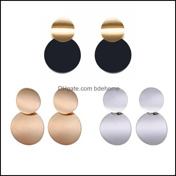 charm 3 colors round jewelry charm curved dangle earrings with matte paint discs for women gift drop delivery 2021 bdehome dhasf, Golden
charm 3 colors round jewelry charm curved dangle earrings with matte paint discs for women gift drop delivery 2021 bdehome dhasf, Golden