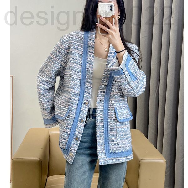 women's hoodies & sweatshirts designer 4 22 small fragrance loose collar blue pink tweed coat on the legal minority single cabinet kasx, Black
women's hoodies & sweatshirts designer 4 22 small fragrance loose collar blue pink tweed coat on the legal minority single cabinet kasx, Black
