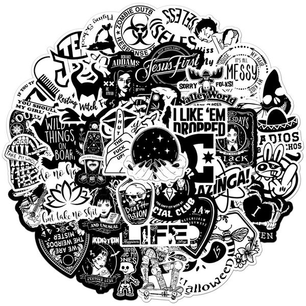 outdoor games waterproof 10/30/50pcs black white punk style pattern graffiti stickers diy guitar suitcase bike wall motorcycle car sticker k
outdoor games waterproof 10/30/50pcs black white punk style pattern graffiti stickers diy guitar suitcase bike wall motorcycle car sticker k