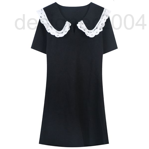 casual dresses designer summer french knitted a-line dress 2022 new solid lace doll collar sweet temperament aging wh6b, Black;gray
casual dresses designer summer french knitted a-line dress 2022 new solid lace doll collar sweet temperament aging wh6b, Black;gray