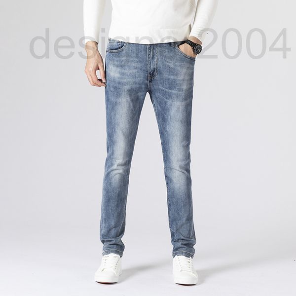 men's jeans designer men's summer thin elastic slim fitting small leg straight tube high-end fashion brand korean long pants aub0, Blue
men's jeans designer men's summer thin elastic slim fitting small leg straight tube high-end fashion brand korean long pants aub0, Blue
