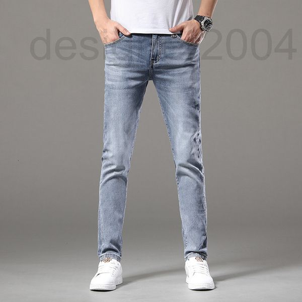men's jeans designer men's summer thin elastic slim fitting small leg straight tube high-end fashion brand long pants xjy0, Blue
men's jeans designer men's summer thin elastic slim fitting small leg straight tube high-end fashion brand long pants xjy0, Blue