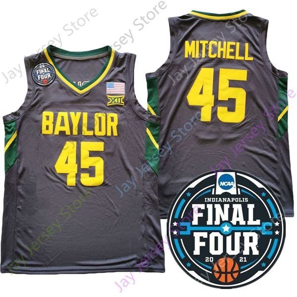 2021 final four 4 ncaa college baylor jersey 45 davion mitchell green dark grey size s-3xl, Black
2021 final four 4 ncaa college baylor jersey 45 davion mitchell green dark grey size s-3xl, Black
