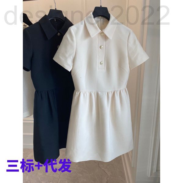 casual dresses designer cd home spring and summer classic french elegant solid color stand collar women high waist slim short sleeve skirt 3, Black;gray
casual dresses designer cd home spring and summer classic french elegant solid color stand collar women high waist slim short sleeve skirt 3, Black;gray