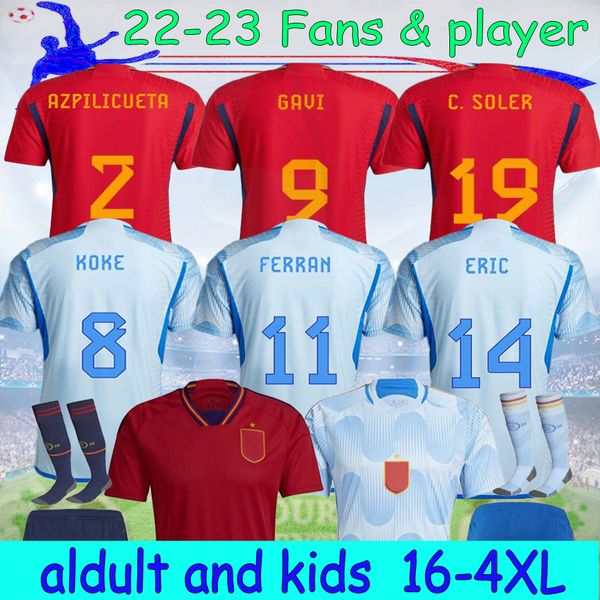 16-4xl 2022 world cup spain soccer jerseys espana ansu fati asensio morata ferran koke gavi azpilicueta c.soler 22 23 ramos football shirts, Black
16-4xl 2022 world cup spain soccer jerseys espana ansu fati asensio morata ferran koke gavi azpilicueta c.soler 22 23 ramos football shirts, Black