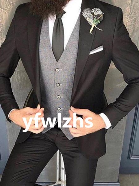 handsome one button groomsmen notch lapel groom tuxedos mens wedding dress man jacket blazer prom dinner suits jacket pants tie vest w966, Black;gray
handsome one button groomsmen notch lapel groom tuxedos mens wedding dress man jacket blazer prom dinner suits jacket pants tie vest w966, Black;gray
