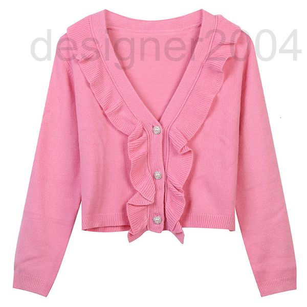 women's sweaters designer french high-end women's clothing 2022 spring new pure color ruffle v-neck knitted button temperament cel, White;black
women's sweaters designer french high-end women's clothing 2022 spring new pure color ruffle v-neck knitted button temperament cel, White;black