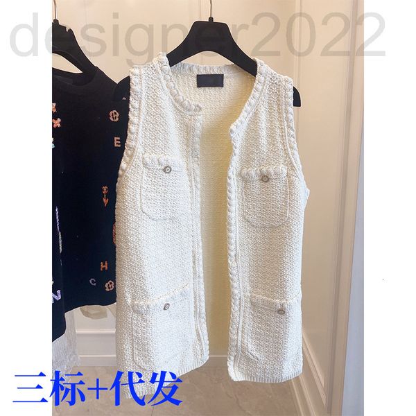 women's knits & tees designer ch autumn and winter small fragrance vest women's medium long h lace woven wool tweed 31ul, White
women's knits & tees designer ch autumn and winter small fragrance vest women's medium long h lace woven wool tweed 31ul, White