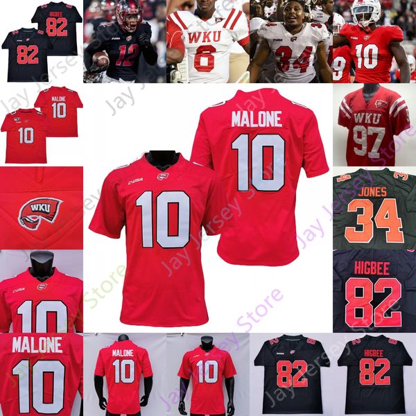 western kentucky hillers wku football jersey ncaa college 10 deangelo malone bailey zappe carson baker kye robichaux adam cofield sterns, Black
western kentucky hillers wku football jersey ncaa college 10 deangelo malone bailey zappe carson baker kye robichaux adam cofield sterns, Black