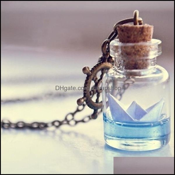 pendant necklaces pendant necklaces paper boat glass bottle necklace ocean vial miniature cute giftpendant drop delivery 20 dayupshop dhgpi, Silver
pendant necklaces pendant necklaces paper boat glass bottle necklace ocean vial miniature cute giftpendant drop delivery 20 dayupshop dhgpi, Silver