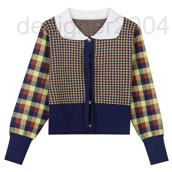 women's sweaters designer french autumn and winter women's clothing 2021 new plaid doll collar single breasted slim fit short knit, White;black
women's sweaters designer french autumn and winter women's clothing 2021 new plaid doll collar single breasted slim fit short knit, White;black