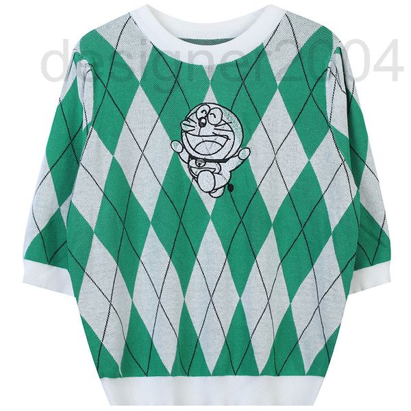 women's sweaters designer early spring 2022 new contrast linggedoraemon jacquard sweet college style slim fitting round neck short slee, White;black
women's sweaters designer early spring 2022 new contrast linggedoraemon jacquard sweet college style slim fitting round neck short slee, White;black