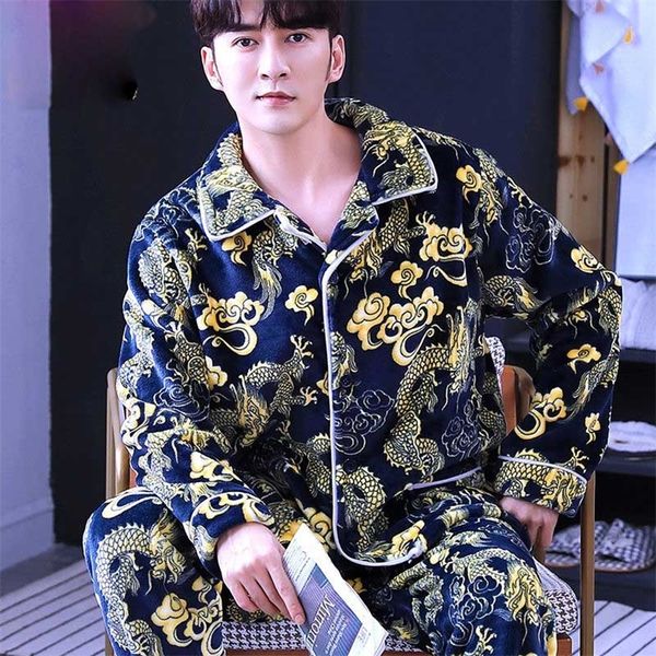men's sleepwear coral fleece men pajama set autumn winter soft thicken cartoon printed flannel 2pcs set warm pants home clothes 220830, Black;brown
men's sleepwear coral fleece men pajama set autumn winter soft thicken cartoon printed flannel 2pcs set warm pants home clothes 220830, Black;brown