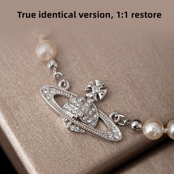 luxury fashion designer necklace vivian necklace pearl saturn stud earrings bracelet jewelry ladies holiday gift, Silver
luxury fashion designer necklace vivian necklace pearl saturn stud earrings bracelet jewelry ladies holiday gift, Silver