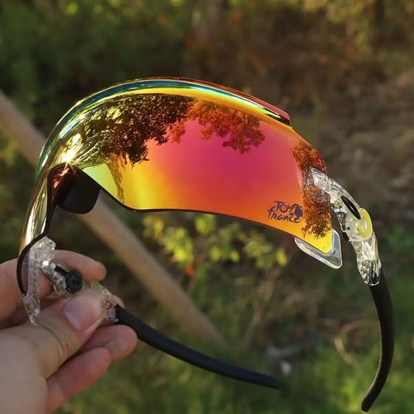 High Quality Outdoor Eyewear Cycling Sunglasses Lens Sports Men Women Glasses Road Bike Bicycle Ladies Goggle Tour de France Commemorative Edition With Boxes Case
High Quality Outdoor Eyewear Cycling Sunglasses Lens Sports Men Women Glasses Road Bike Bicycle Ladies Goggle Tour de France Commemorative Edition With Boxes Case