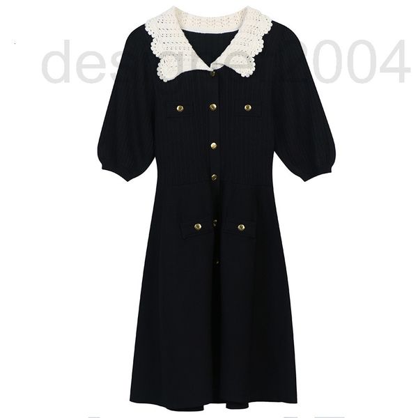casual dresses designer french high-end women's clothing 2022 summer new pure color gauze mesh splicing temperament high waist lace col, Black;gray
casual dresses designer french high-end women's clothing 2022 summer new pure color gauze mesh splicing temperament high waist lace col, Black;gray