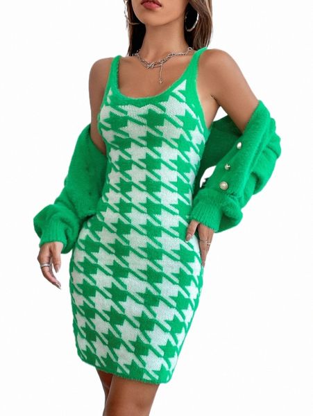 women's sweaters houndstooth pattern sweater dress & fluffy knit cardigan n4kw#, White;black
women's sweaters houndstooth pattern sweater dress & fluffy knit cardigan n4kw#, White;black
