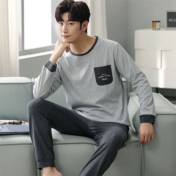 men's sleepwear big yards l 4xl full cotton pyjamas men pijamas para hombre long sleeve casual sleepwear homewear gray pajamas set for, Black;brown
men's sleepwear big yards l 4xl full cotton pyjamas men pijamas para hombre long sleeve casual sleepwear homewear gray pajamas set for, Black;brown