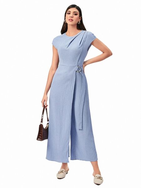 women's jumpsuits & rompers modely batwing sleeve fold pleated d-ring strap wrap jumpsuit e87c#, Black;white
women's jumpsuits & rompers modely batwing sleeve fold pleated d-ring strap wrap jumpsuit e87c#, Black;white