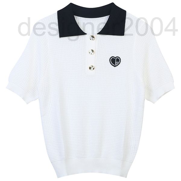 women's sweaters designer summer new 2022 black and white block color love letter embroidery hollow out design casual temperament lapel, White;black
women's sweaters designer summer new 2022 black and white block color love letter embroidery hollow out design casual temperament lapel, White;black