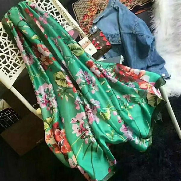 100% silk scarf fashion womens scarves famous designer brand long shawl wrap scarves without box262z, Blue;gray
100% silk scarf fashion womens scarves famous designer brand long shawl wrap scarves without box262z, Blue;gray