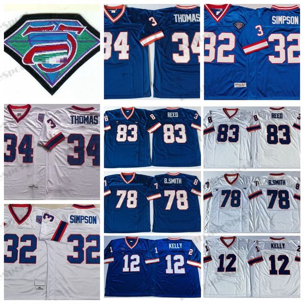 vintage 12 jim kelly 34 thurman thomas football jerseys 1994 75th 78 bruce smith 83 andre reed 32 oj simpson 35th stitched jersey blue mens, Black;red
vintage 12 jim kelly 34 thurman thomas football jerseys 1994 75th 78 bruce smith 83 andre reed 32 oj simpson 35th stitched jersey blue mens, Black;red