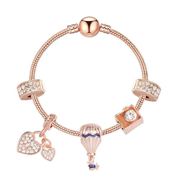 strands rose gold romantic balloon beaded bracelet diy fashion girl diamond-encrusted heart pendant bracelet289m, Black
strands rose gold romantic balloon beaded bracelet diy fashion girl diamond-encrusted heart pendant bracelet289m, Black