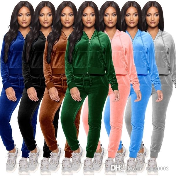 women velvet tracksuits hooded 2 piece set hoodies velour jackets and sweatpant jogging suit, Gray
women velvet tracksuits hooded 2 piece set hoodies velour jackets and sweatpant jogging suit, Gray