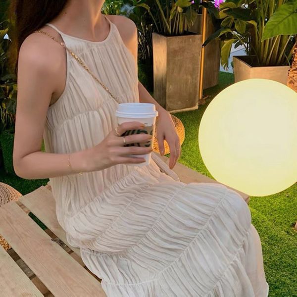 korean dress elegant light luxury slimmer look beach long skirt western style suspender, Black;gray
korean dress elegant light luxury slimmer look beach long skirt western style suspender, Black;gray
