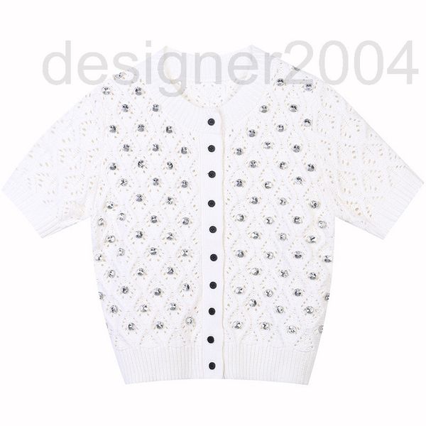 women's sweaters designer 2021 early spring new women's wear short sleeved round neck heavy industry diamond inlaid hollow slim fi, White;black
women's sweaters designer 2021 early spring new women's wear short sleeved round neck heavy industry diamond inlaid hollow slim fi, White;black