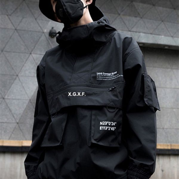 men's jackets pfnw jacket techwear high street streetwear black hoodie pocket man autumn fashion water proof male 12a0010 220830, Black;brown
men's jackets pfnw jacket techwear high street streetwear black hoodie pocket man autumn fashion water proof male 12a0010 220830, Black;brown