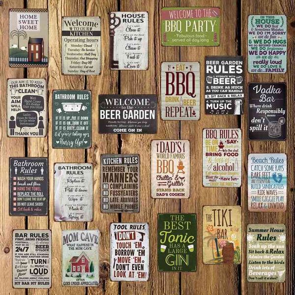 metal painting bbq kitchen house tool rule metal signs custom wholesale iron painting bar pub decor dd-1688 t220829
metal painting bbq kitchen house tool rule metal signs custom wholesale iron painting bar pub decor dd-1688 t220829