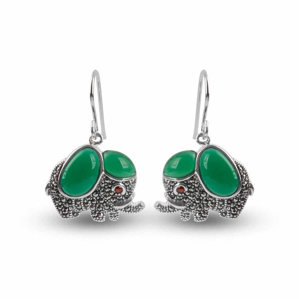trendy ladies dangles vintage s925 sterling silver cute elephant earrings inlaid green chalcedony women fashion jewelry birthday party gift
trendy ladies dangles vintage s925 sterling silver cute elephant earrings inlaid green chalcedony women fashion jewelry birthday party gift