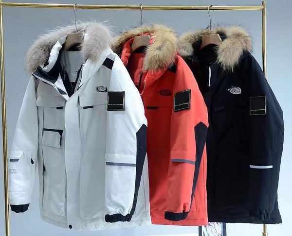 men's mountaineering down jacket sports leisure fashion white duck down parkas windproof waterproof big fur collar down jacket, Black
men's mountaineering down jacket sports leisure fashion white duck down parkas windproof waterproof big fur collar down jacket, Black