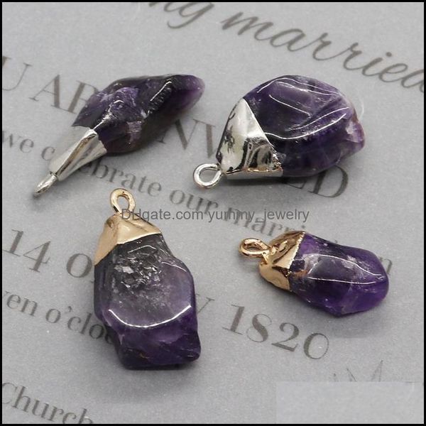 pendant necklaces pendant necklaces jewelry irregar amethyst stone charm for reiki healing gemstone making yummyjewelry dhqvk, Silver
pendant necklaces pendant necklaces jewelry irregar amethyst stone charm for reiki healing gemstone making yummyjewelry dhqvk, Silver