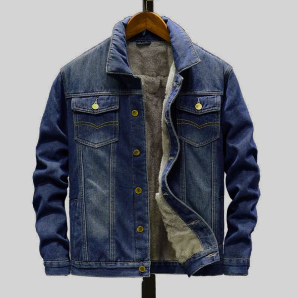 men's jackets winter jean outerwear warm denim coats fashion wool liner thicker plus size m 8xl 220830, Black;brown
men's jackets winter jean outerwear warm denim coats fashion wool liner thicker plus size m 8xl 220830, Black;brown