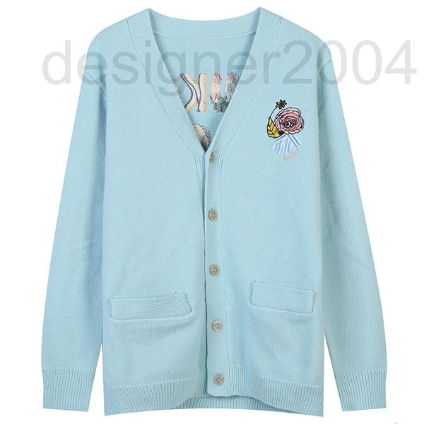 women's sweaters designer 21 autumn and winter new eyes seahorse embroidery light blue loose v-neck long sleeve knitted cardigan couple, White;black
women's sweaters designer 21 autumn and winter new eyes seahorse embroidery light blue loose v-neck long sleeve knitted cardigan couple, White;black