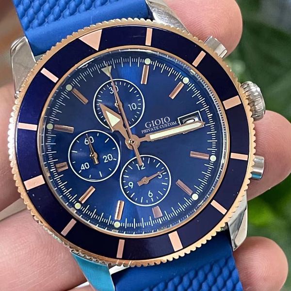 black blue rubber watch superocean rose gold mens ceramic quartz chronograph watch, Slivery;brown
black blue rubber watch superocean rose gold mens ceramic quartz chronograph watch, Slivery;brown