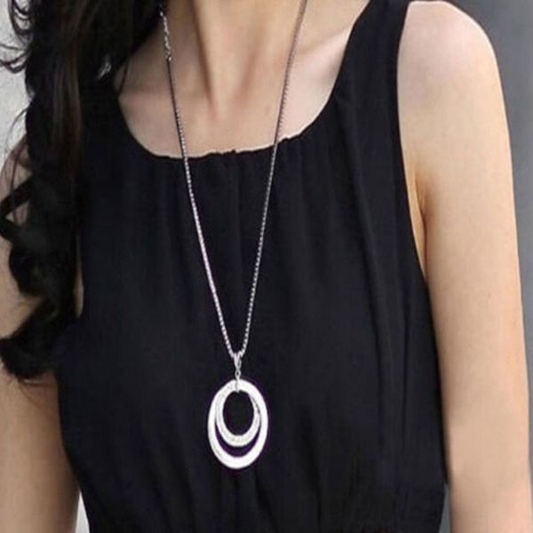 long chain necklace women round pendants necklaces statement necklace jewelry gifts collier femme bijoux arets mujer, Silver
long chain necklace women round pendants necklaces statement necklace jewelry gifts collier femme bijoux arets mujer, Silver