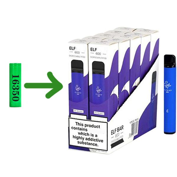 16350 disposable batteries elf 600 puffs device wifh 16350mah battery 2% 2ml pre-filled cartridge pod vapors kit wholesale
16350 disposable batteries elf 600 puffs device wifh 16350mah battery 2% 2ml pre-filled cartridge pod vapors kit wholesale