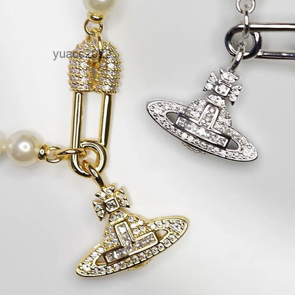 pendant necklaces the vivian westwood saturn pin pearl necklace female light luxury summer necklace full of diamonds high-grade gold collarb, Silver
pendant necklaces the vivian westwood saturn pin pearl necklace female light luxury summer necklace full of diamonds high-grade gold collarb, Silver