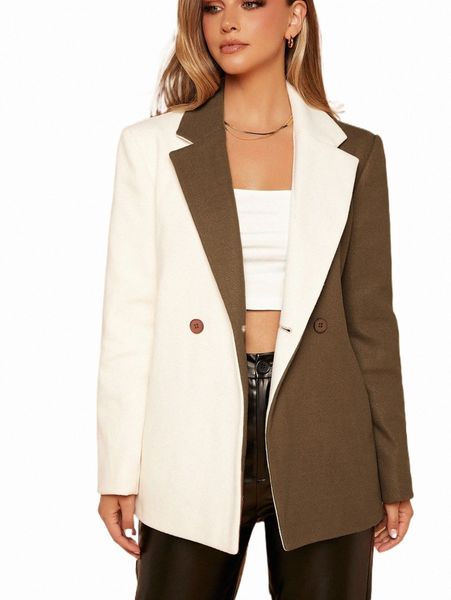 women's down & parkas two tone lapel collar overcoat n8n9#, Black
women's down & parkas two tone lapel collar overcoat n8n9#, Black