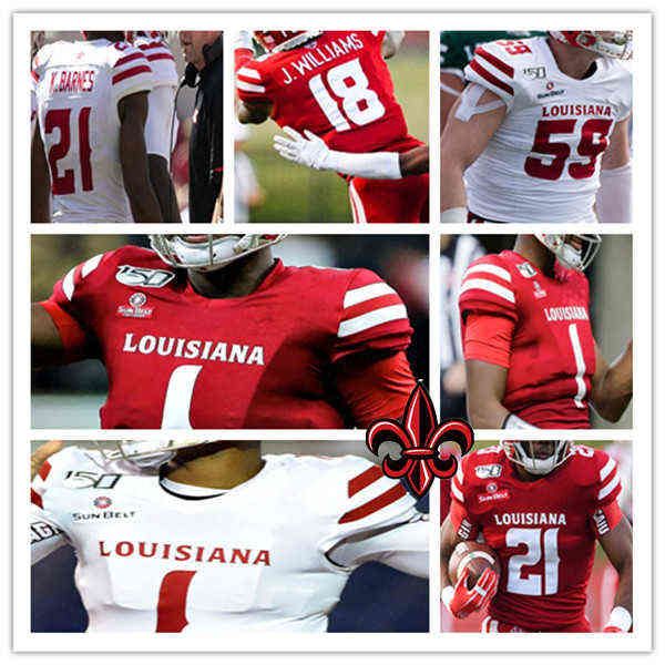 american college football wear college 2021 louisiana ragin' cajuns jersey football levi lewis elijah mitchell trey ragas chris smith p, Black
american college football wear college 2021 louisiana ragin' cajuns jersey football levi lewis elijah mitchell trey ragas chris smith p, Black