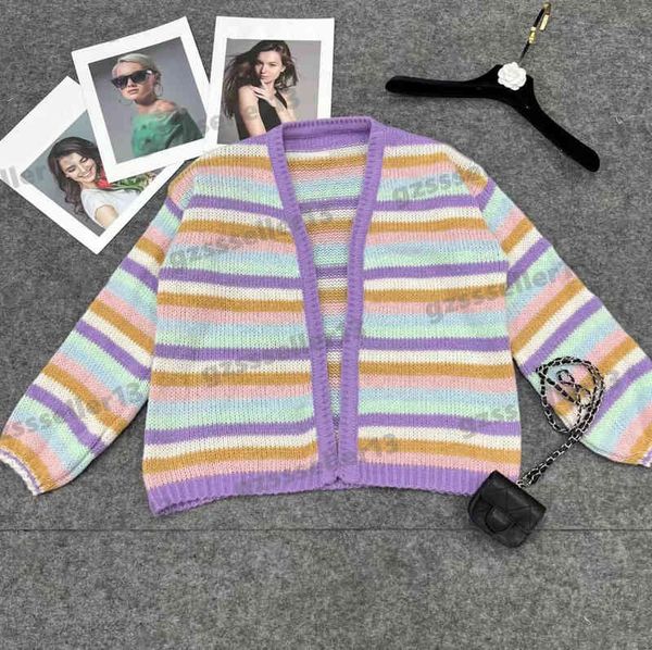 designer cardigan womens sweaters shawl luxury rainbow stripe weave cardigans sweater 2022 autumn fashion brand knitting jacket for women cl, White;black
designer cardigan womens sweaters shawl luxury rainbow stripe weave cardigans sweater 2022 autumn fashion brand knitting jacket for women cl, White;black