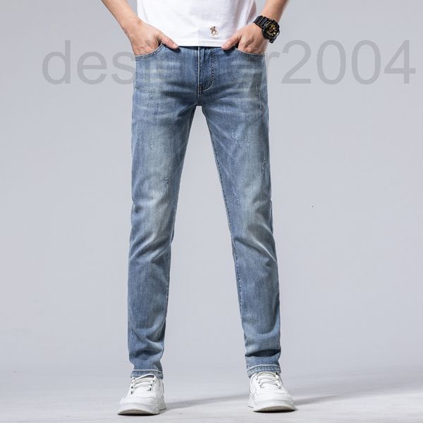 men's jeans designer men's summer thin elastic slim fitting small leg straight tube high-end fashion brand leisure long pants j80r, Blue
men's jeans designer men's summer thin elastic slim fitting small leg straight tube high-end fashion brand leisure long pants j80r, Blue