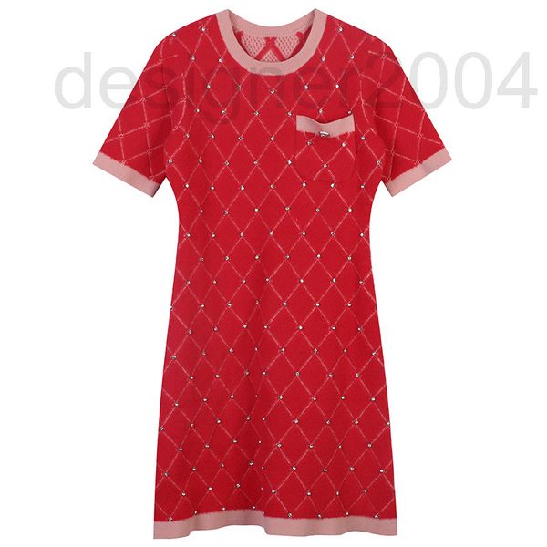 casual dresses designer french a-line skirt spring new round neck short sleeve small light luxury diamond inlaid fragrance slim knit dress v, Black;gray
casual dresses designer french a-line skirt spring new round neck short sleeve small light luxury diamond inlaid fragrance slim knit dress v, Black;gray