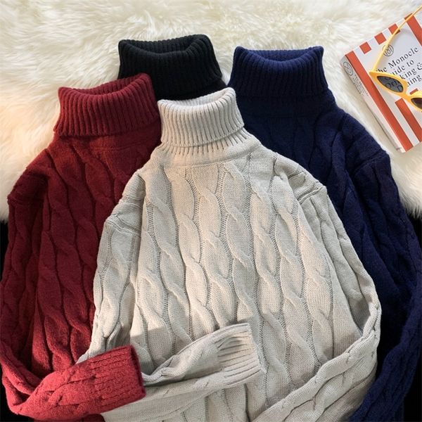 men's sweaters winter thick sweater solid color turtleneck collar long sleeve warm breathable basic classical pullover 220830, White;black
men's sweaters winter thick sweater solid color turtleneck collar long sleeve warm breathable basic classical pullover 220830, White;black
