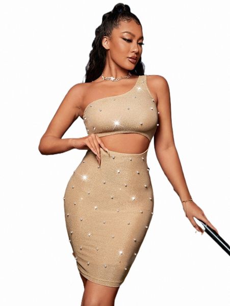 casual dresses sxy beaded cut out one shoulder bodycon dress g5kd#, Black;gray 
casual dresses sxy beaded cut out one shoulder bodycon dress g5kd#, Black;gray