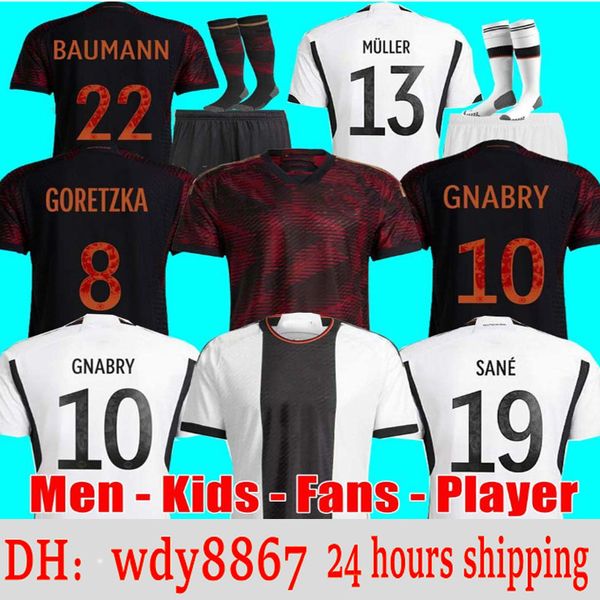 22 23 hummels soccer jersey fans player version germanys 2022 2023 kroos gnabry werner sane reus muller kimmich football shirt germanies men, Black;yellow
22 23 hummels soccer jersey fans player version germanys 2022 2023 kroos gnabry werner sane reus muller kimmich football shirt germanies men, Black;yellow